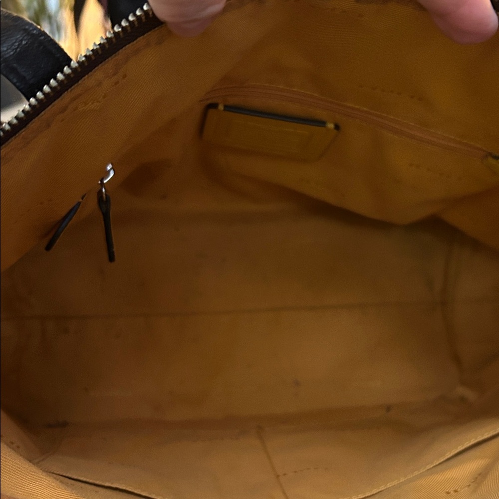 Coach Black and Brown Monogram Tote with 💛 Yellow Taxi Motif (EUC) - Picture 7 of 12